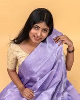 SC3223 - Litchi Silk Saree with Multi Stone